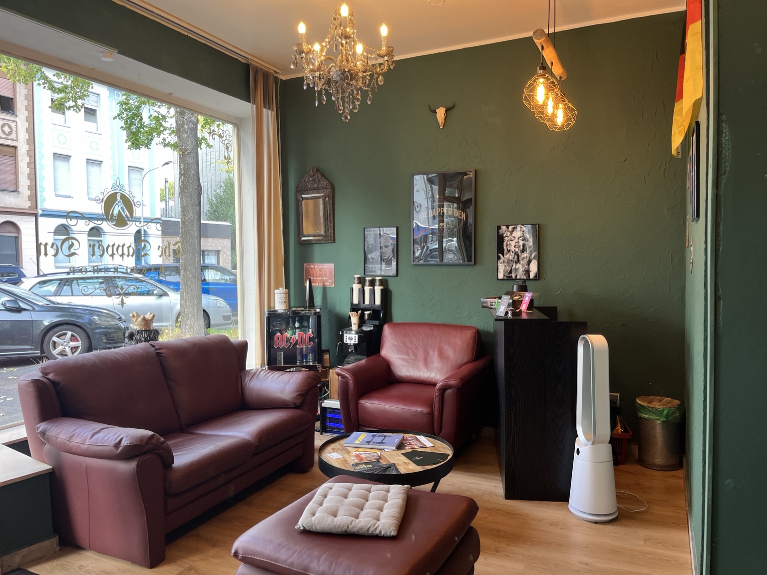 Vintage lounge at The Dapper Den
